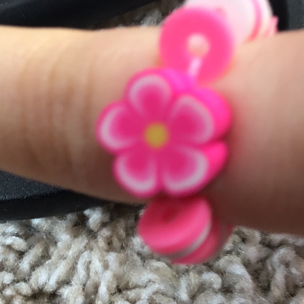 Cute pink preppy ring